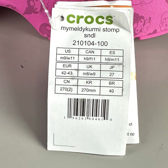 Crocs Hello Kitty And Friends My Melody and Kuromi Stomp Sandal Women’s Size 11 - Picture 8 of 13